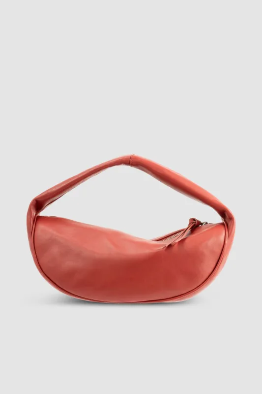 Cush Blood Red Nappa Leather Shoulder Bag sold by BY FAR