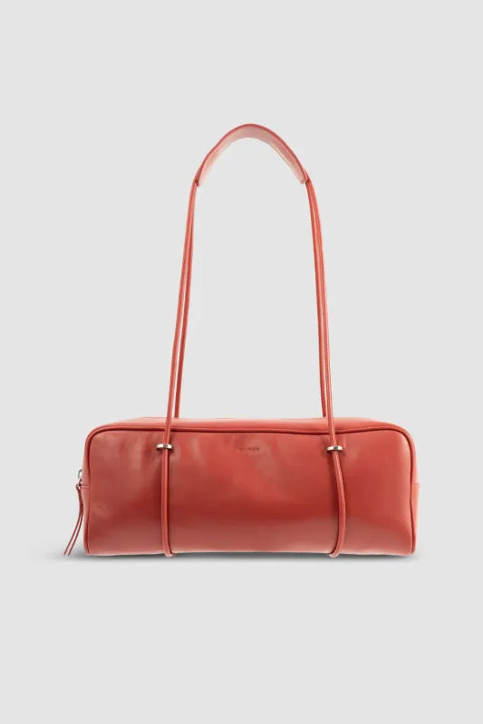 Kimberly Blood Red Nappa Leather Shoulder Bag made by BY FAR