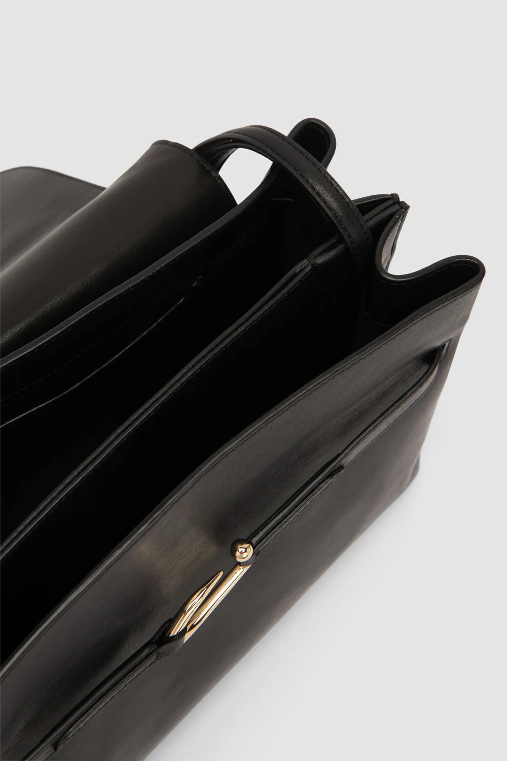 Cora Black Nappa Leather Shoulder Bag sold by BY FAR product image thumbnail 4