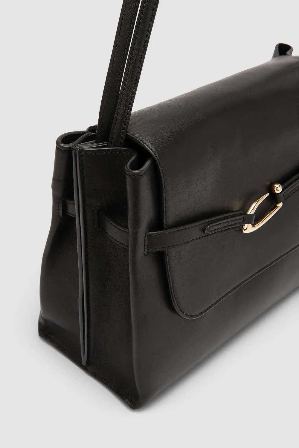 Cora Black Nappa Leather Shoulder Bag sold by BY FAR product image thumbnail 3