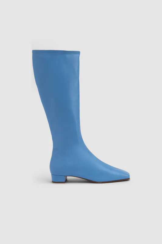 Edie Cyan Nappa Leather Knee-High Boot sold by BY FAR