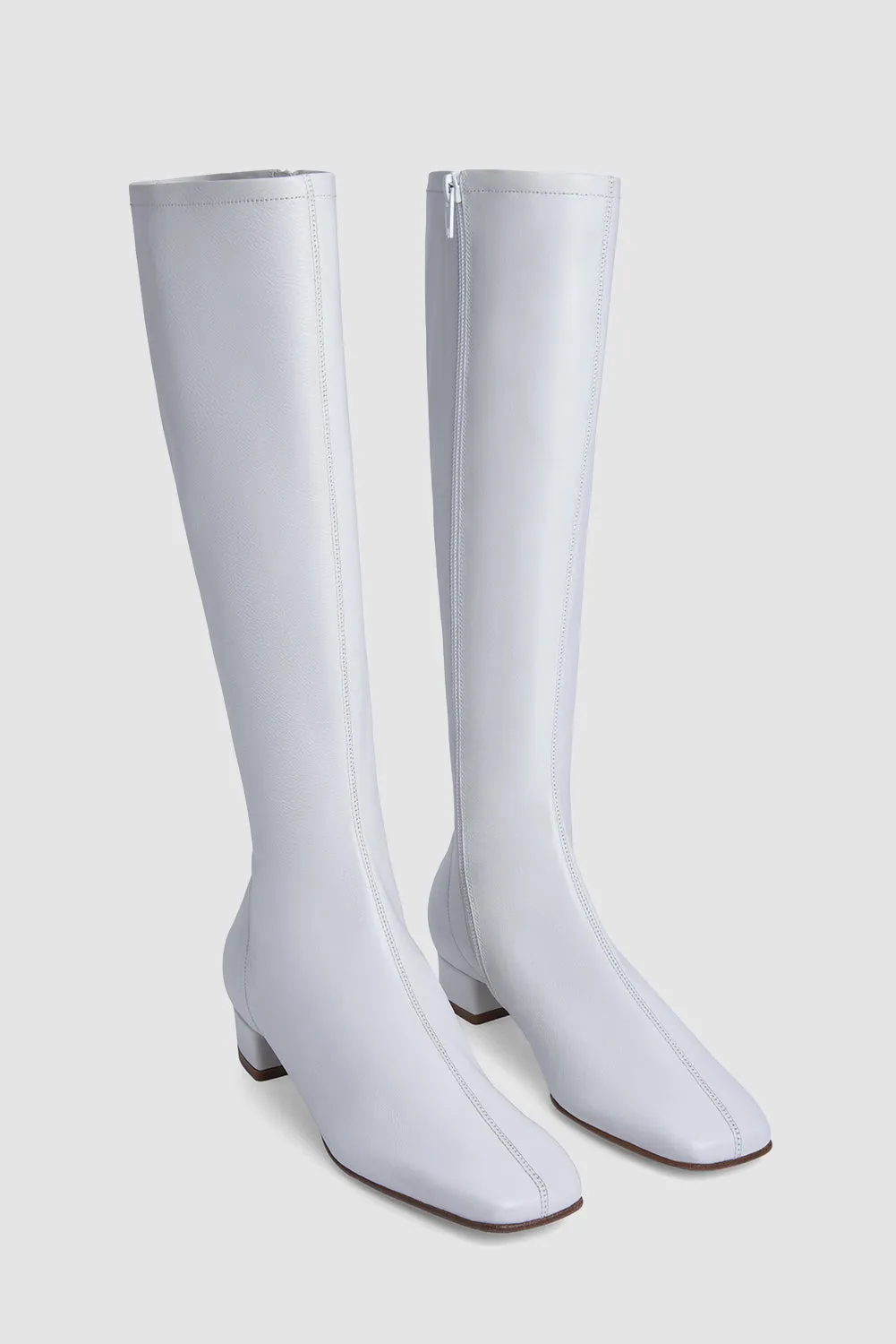Edie Leather Knee-High Boot sold by BY FAR product image thumbnail 2