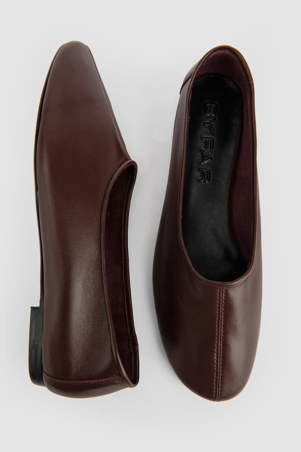 Prudence Leather Ballet Flat sold by BY FAR