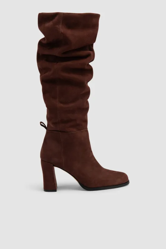 Zoe Nubuck Knee-High Boot made by BY FAR