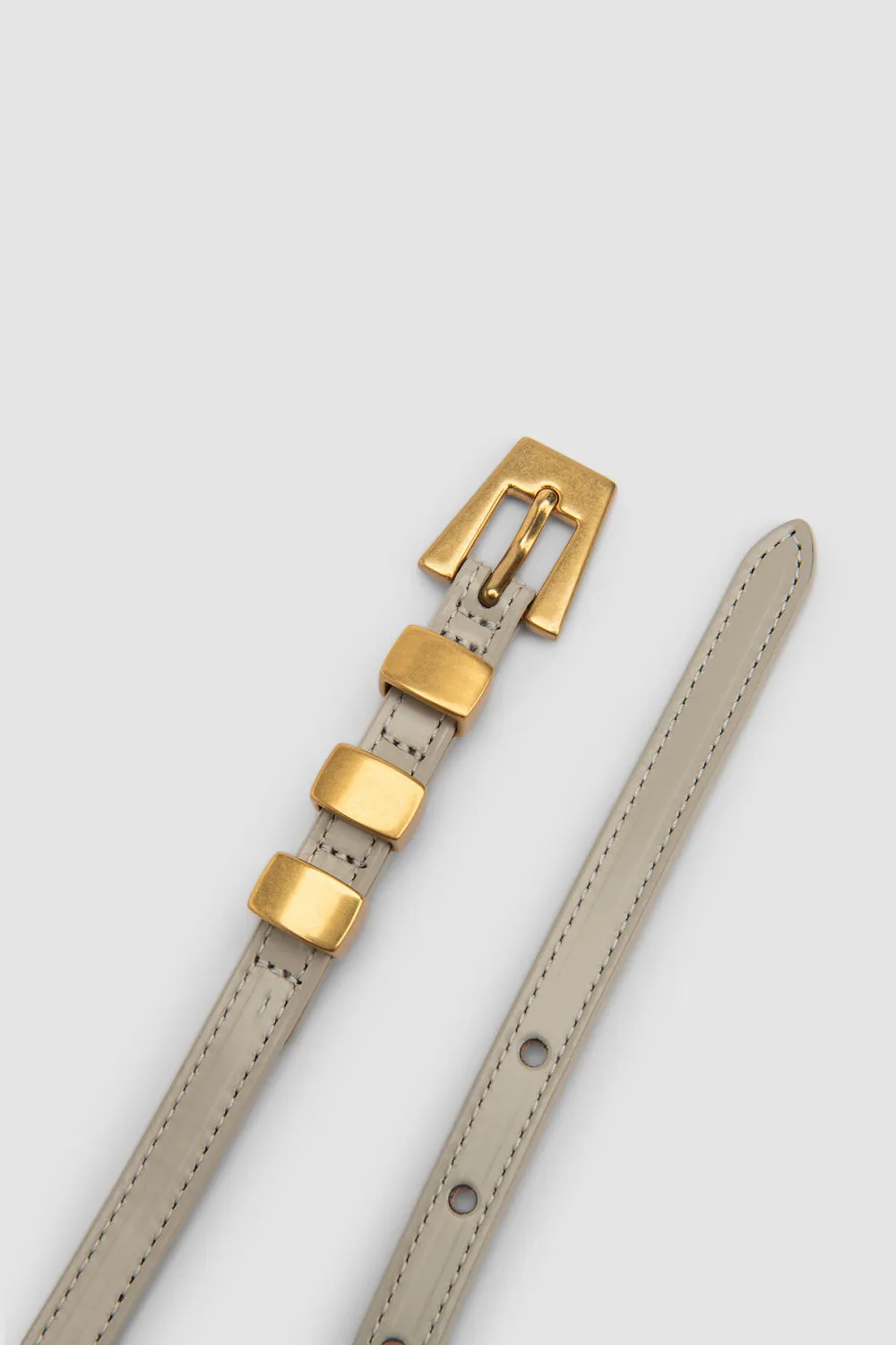 Vic Semi Patent Belt sold by BY FAR product image thumbnail 2