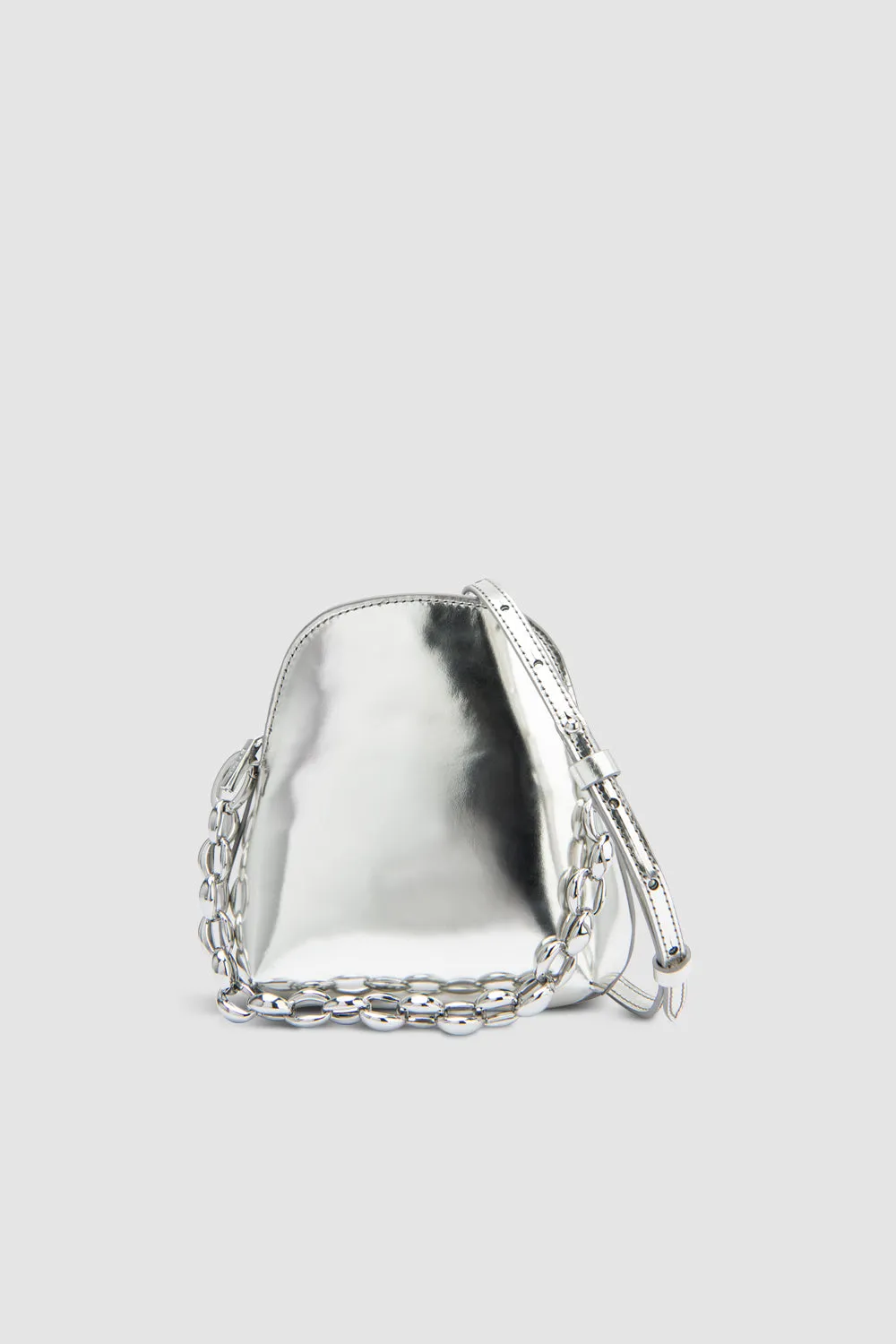 Koko Metallic Top-Handle Bag sold by BY FAR product image thumbnail 4