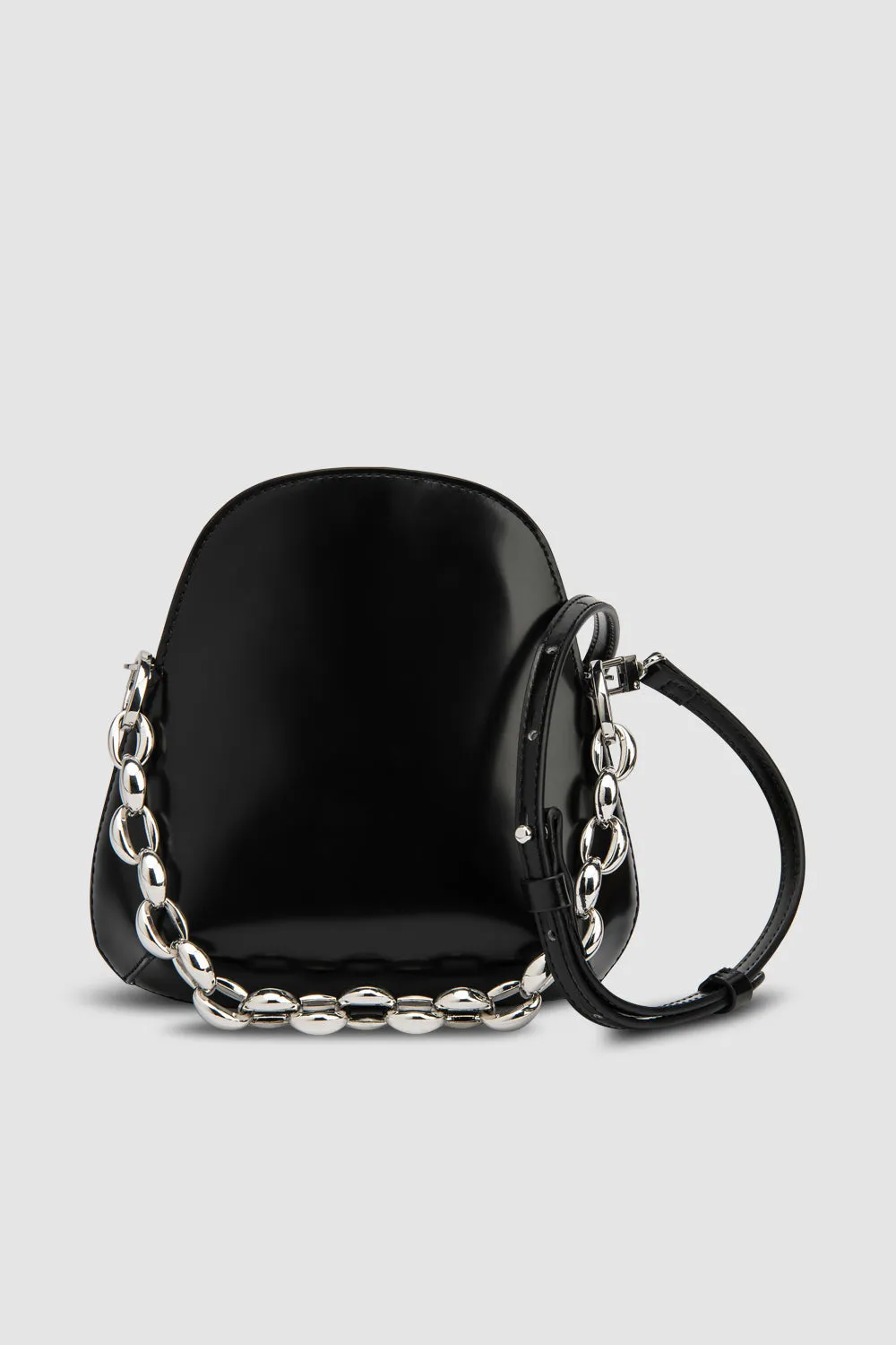 Koko Semi Patent Top-Handle Bag sold by BY FAR product image thumbnail 3