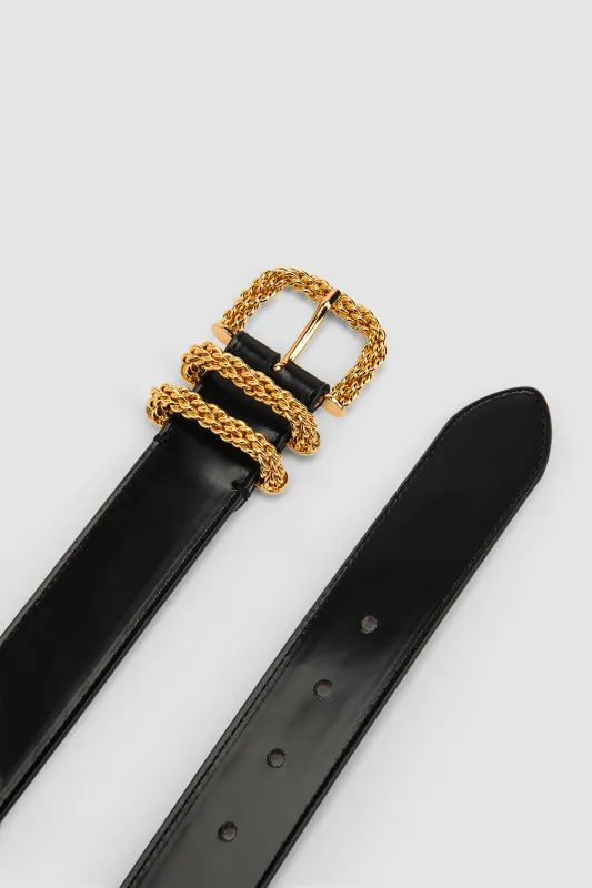 Katina Semi Patent Belt made by BY FAR