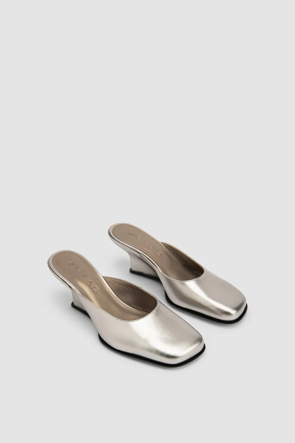 Caroo Closed Toe Metallic Mule sold by BY FAR product image thumbnail 2