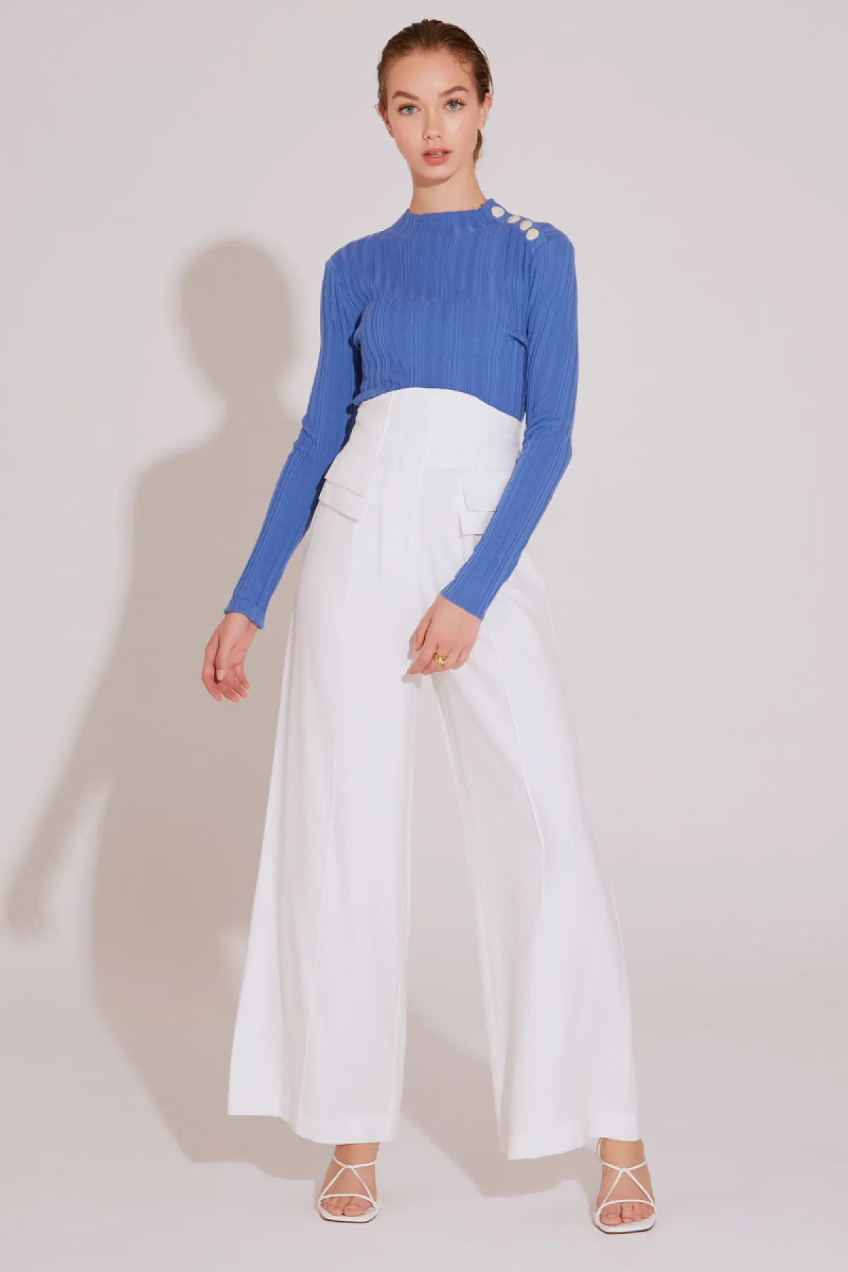 STAGES LONG SLEEVE KNIT TOP blue sold by C/MEO Collective product image thumbnail 3