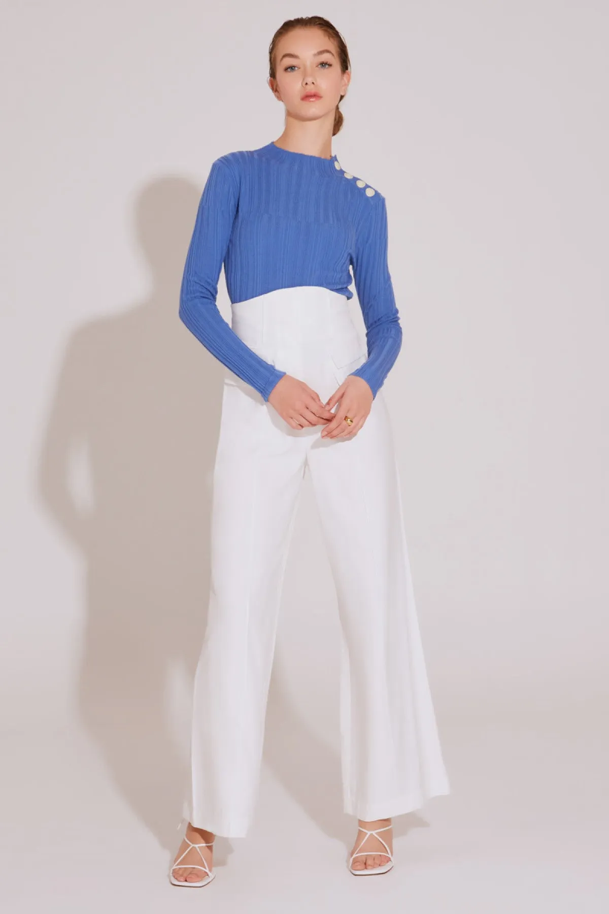 STAGES LONG SLEEVE KNIT TOP blue sold by C/MEO Collective product image thumbnail 5
