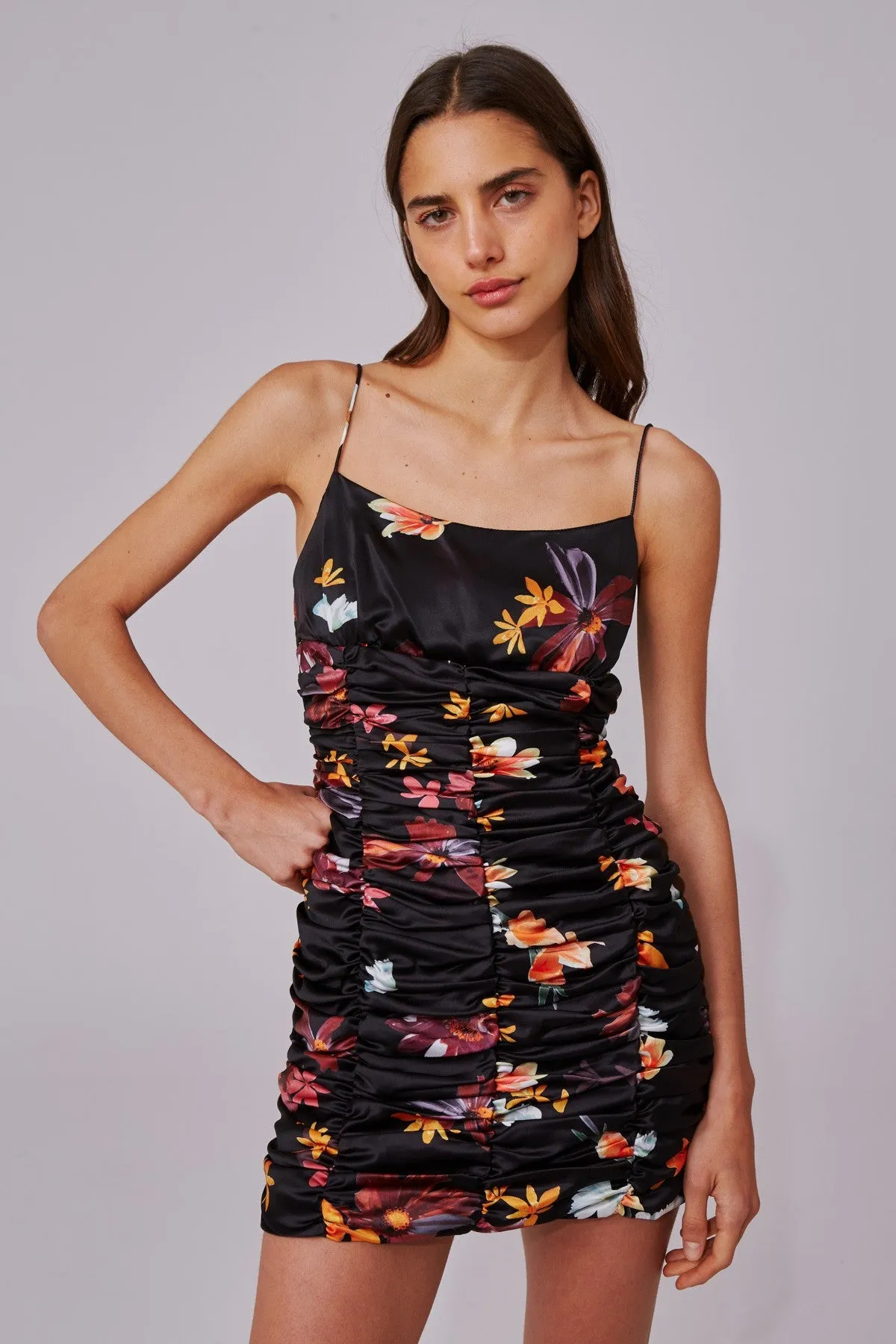 OBSESSIONS MINI DRESS black floral sold by C/MEO Collective product image thumbnail 2