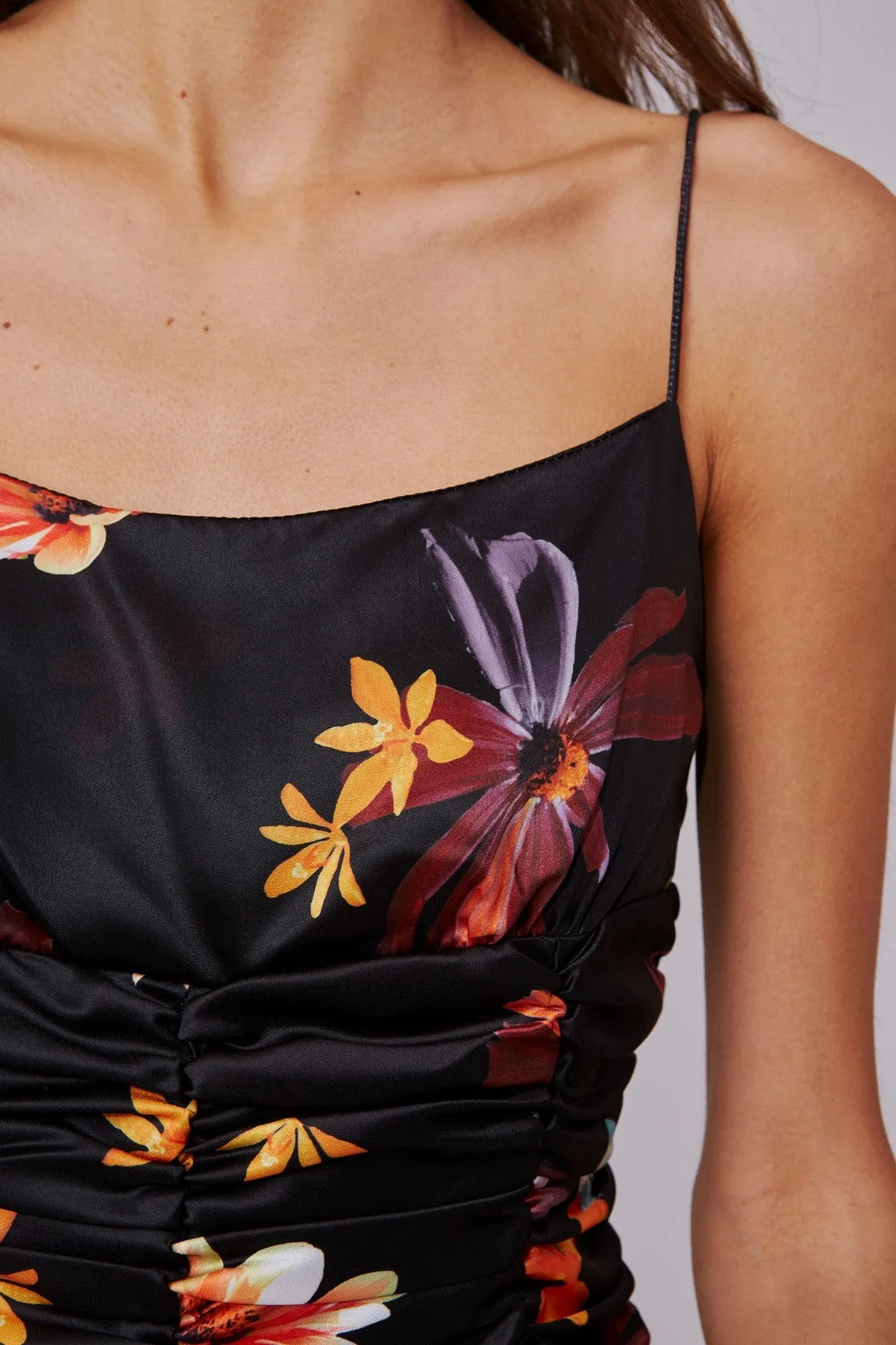 OBSESSIONS MINI DRESS black floral sold by C/MEO Collective product image thumbnail 3