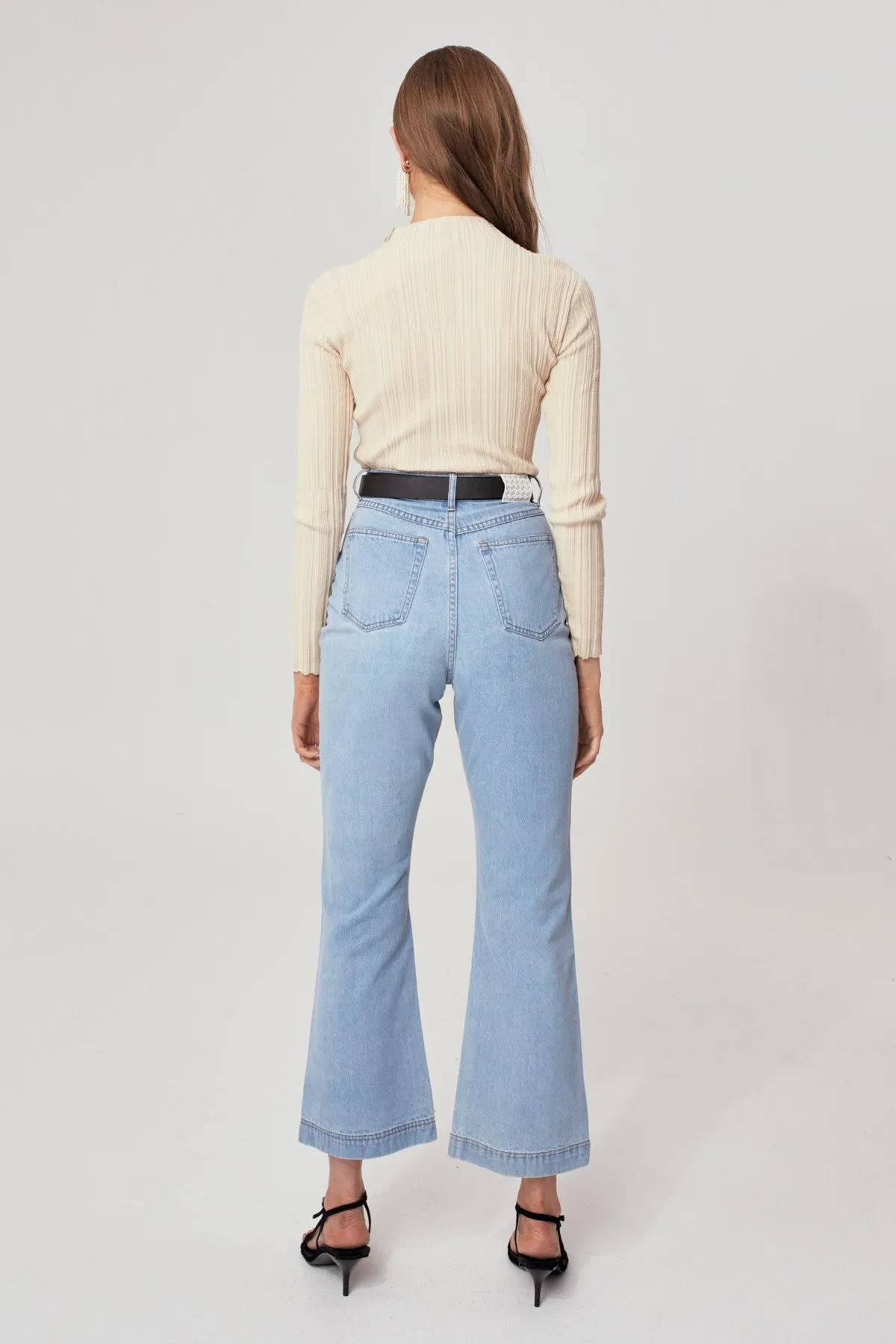 FALSE ALARM LONG SLEEVE KNIT TOP toffee sold by C/MEO Collective product image thumbnail 5