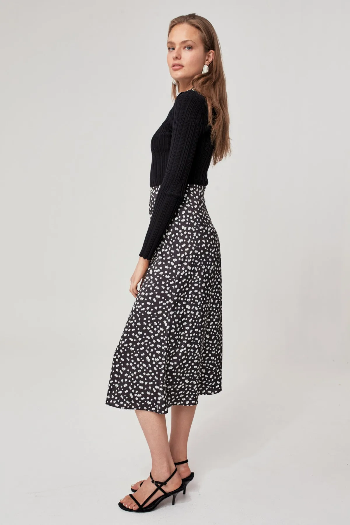 FALSE ALARM LONG SLEEVE KNIT TOP black sold by C/MEO Collective product image thumbnail 5