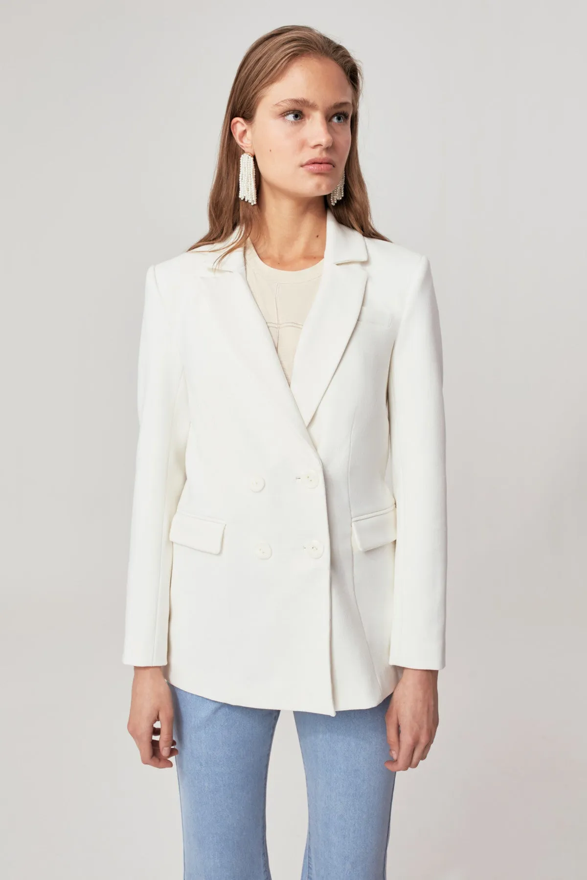 MIDDLE GROUND BLAZER butter sold by C/MEO Collective product image thumbnail 3