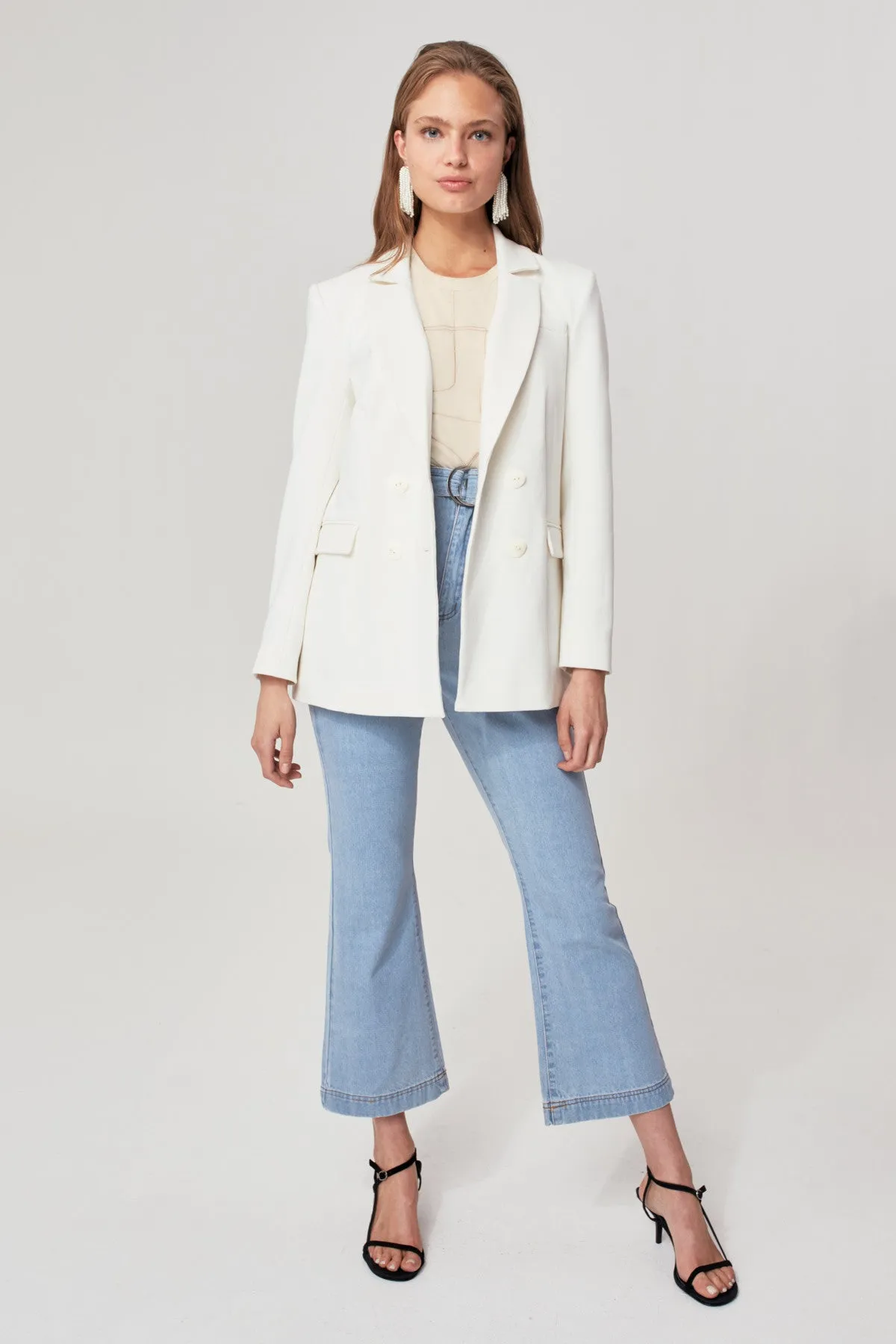 MIDDLE GROUND BLAZER butter sold by C/MEO Collective product image thumbnail 2