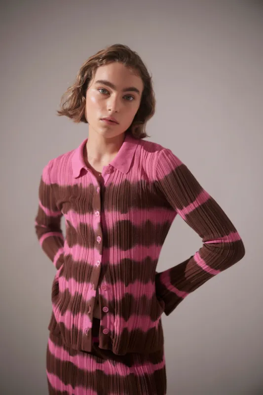 Vice Versa Cardigan Pink sold by C/MEO Collective