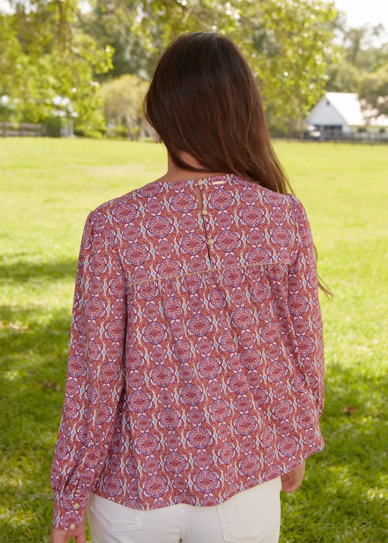 Camden Geo Long Sleeve Top sold by Cabana Life product image thumbnail 4