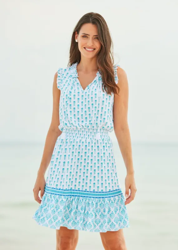 Amalfi Coast Smocked Waist Dress sold by Cabana Life