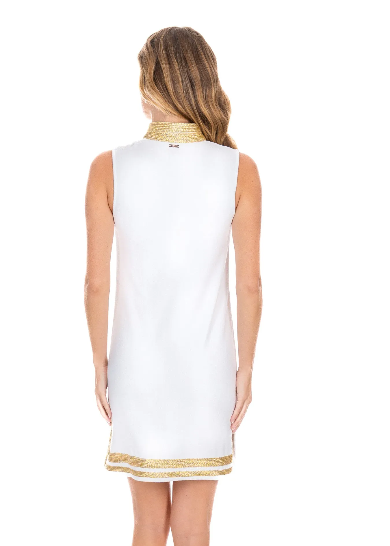 White/Gold Sleeveless Terry Tunic sold by Cabana Life product image thumbnail 5