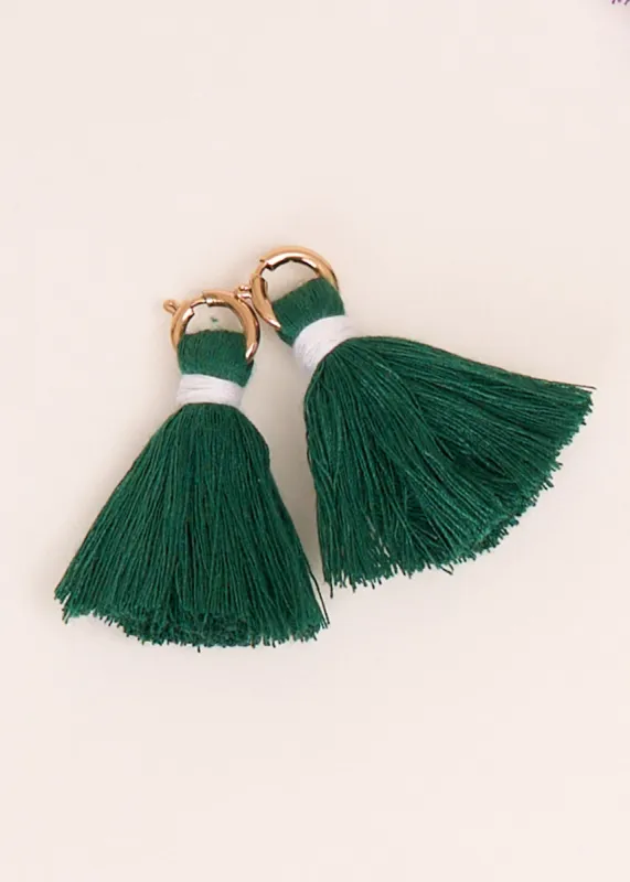 Green Game Day Tassel Set made by Cabana Life