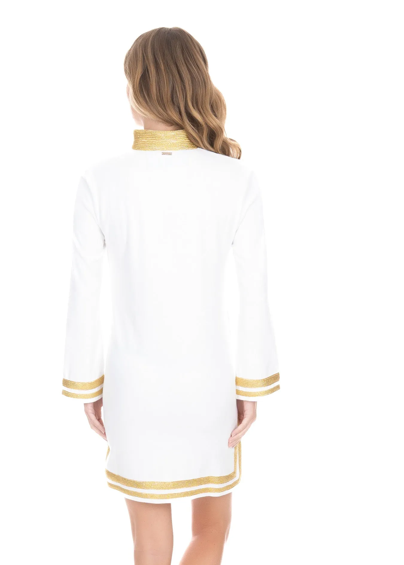 White/Gold Terry Tunic sold by Cabana Life product image thumbnail 5