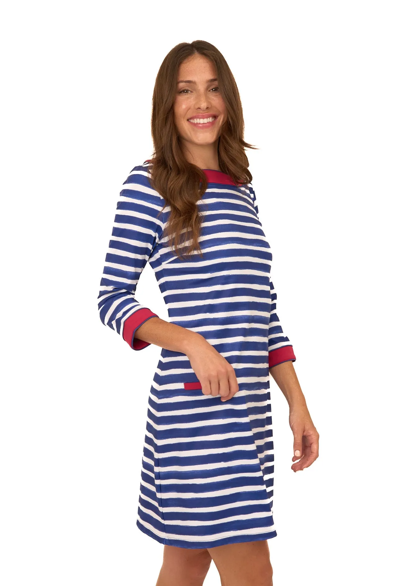 Watercolor Stripe Cabana Shift Dress sold by Cabana Life product image thumbnail 5