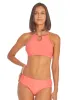Coral Ruched Bikini Bottom sold by Cabana Life