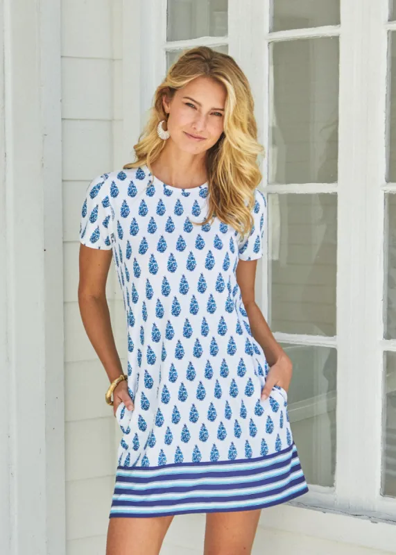 Delray Short Sleeve Shift Dress sold by Cabana Life