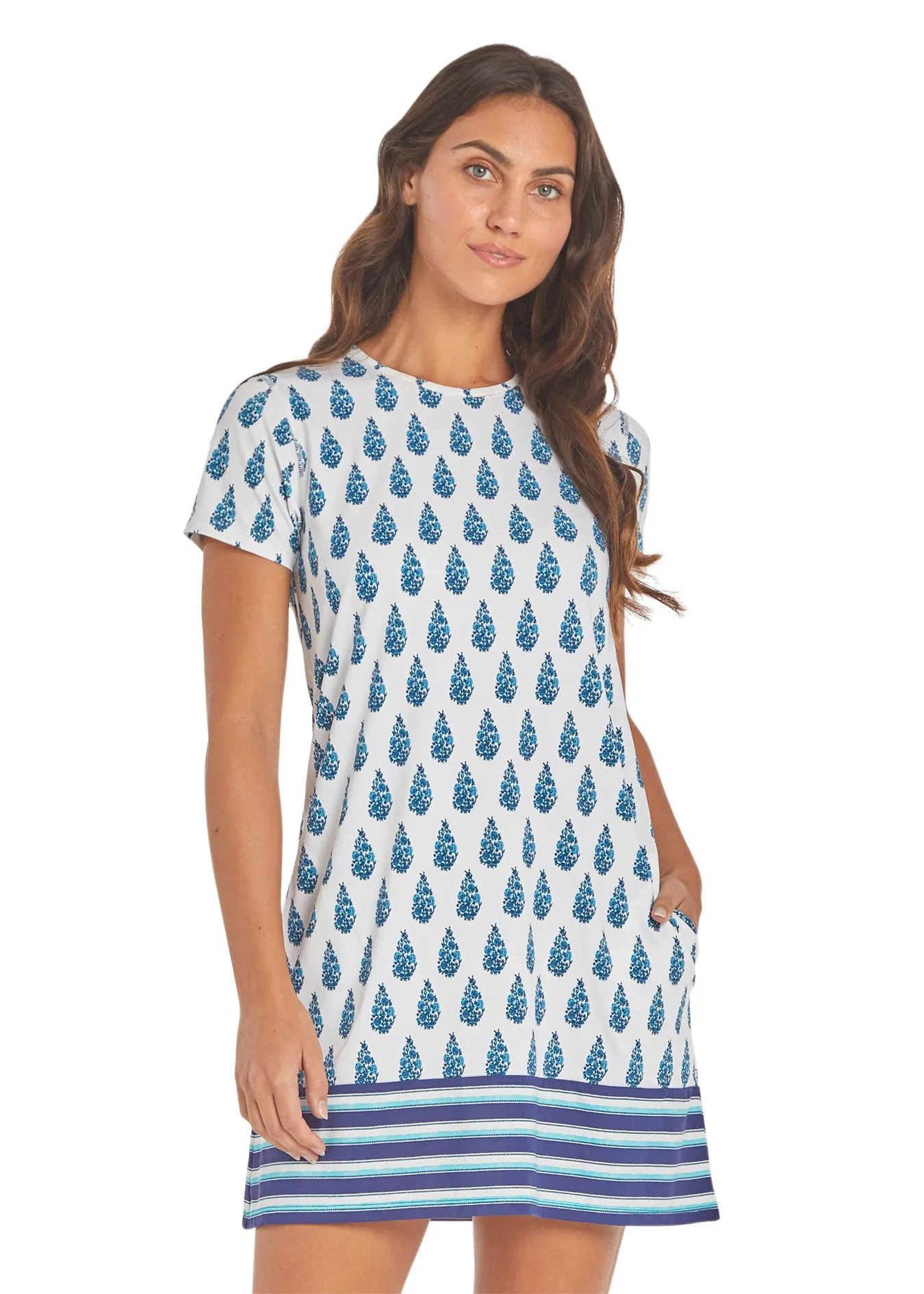 Delray Short Sleeve Shift Dress sold by Cabana Life product image thumbnail 5