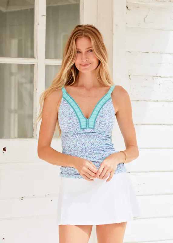 Naples Embroidered Tankini Top sold by Cabana Life