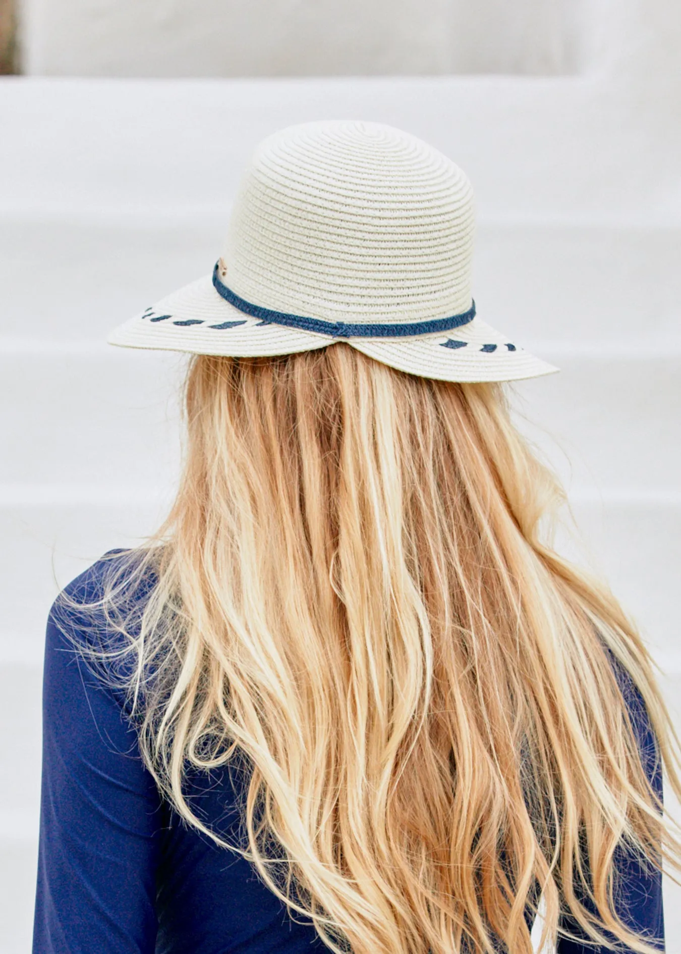 Cream Backless Sun Hat sold by Cabana Life product image thumbnail 3