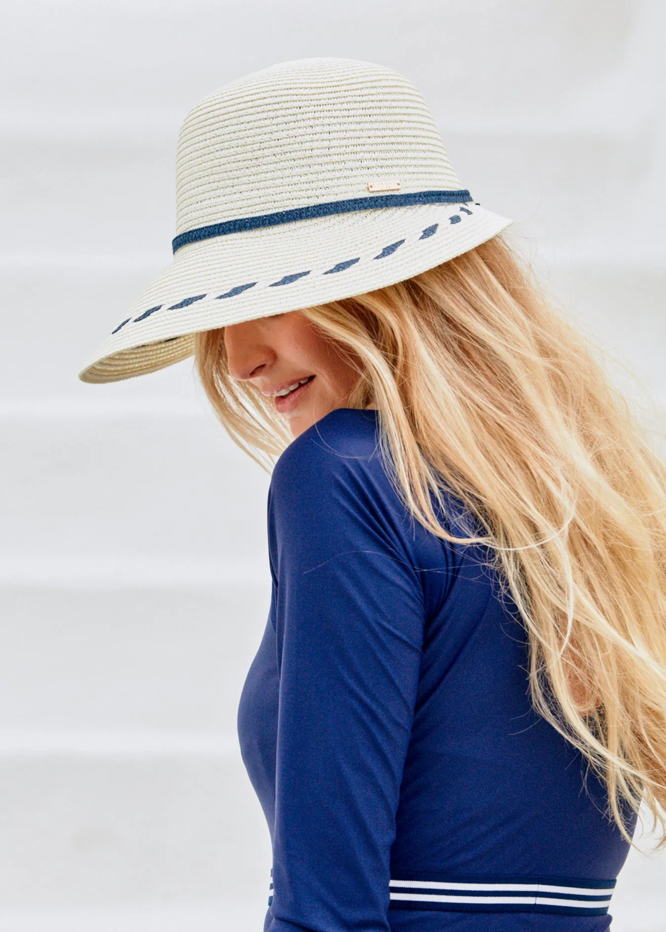 Cream Backless Sun Hat sold by Cabana Life product image thumbnail 2