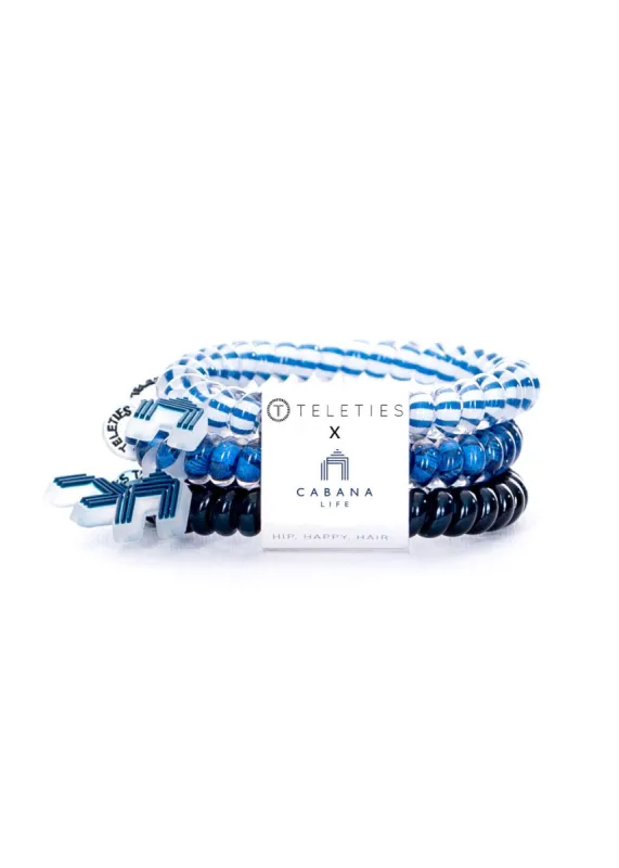 San Sebastian Cabana Life x Teleties Hair Tie 3-Pack made by Cabana Life