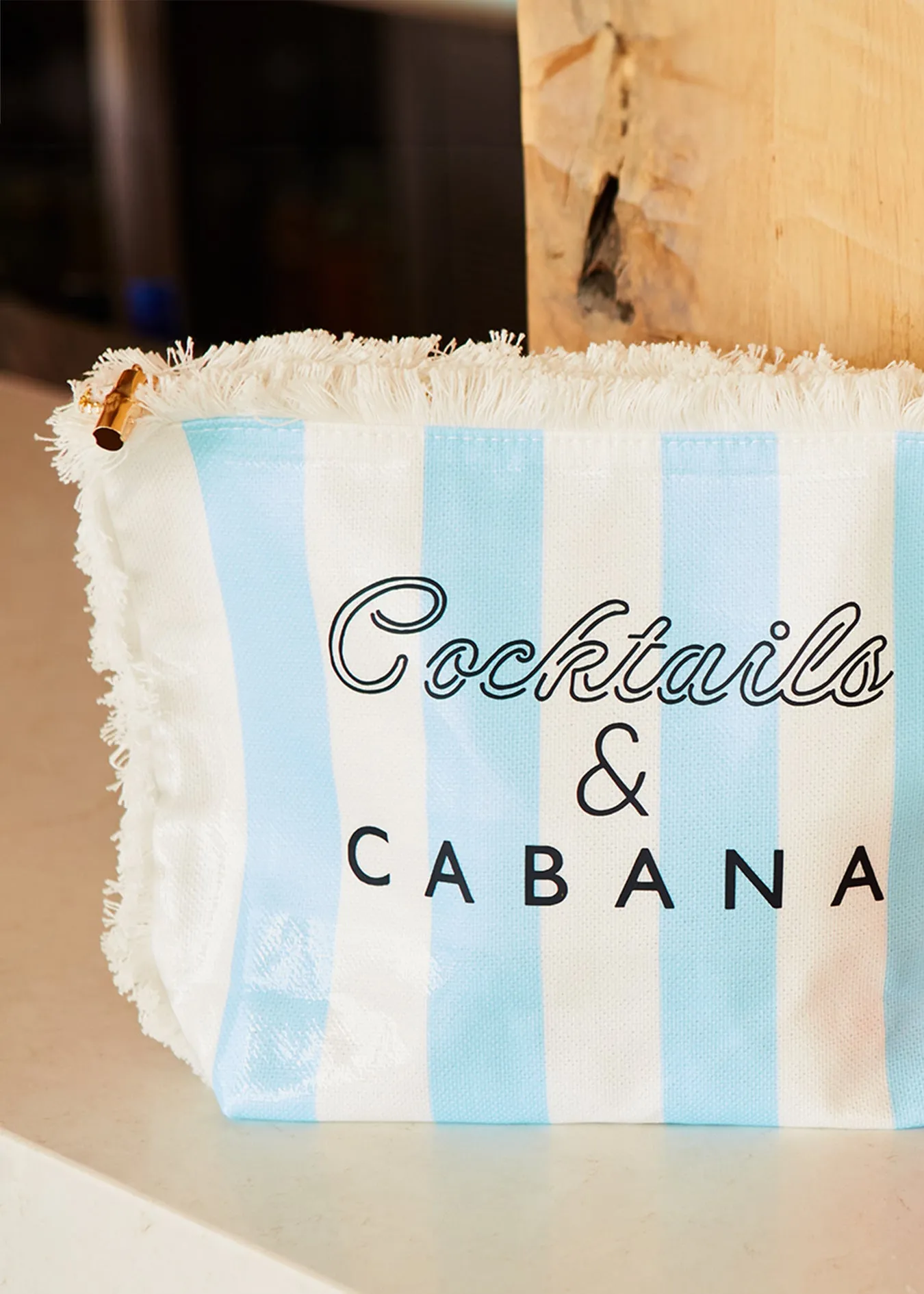 Cocktails & Cabana Striped Accessory Bag sold by Cabana Life product image thumbnail 2