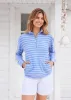 Blue Half Zip Pullover sold by Cabana Life