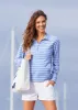 Blue Half Zip Pullover sold by Cabana Life