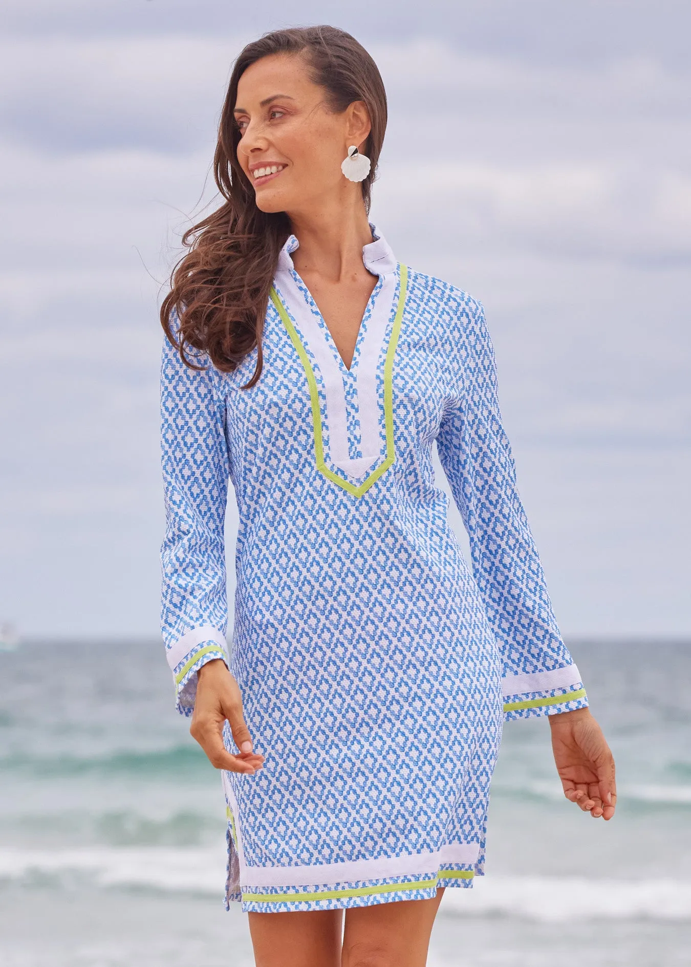 Seaside Pique Tunic Dress sold by Cabana Life product image thumbnail 3