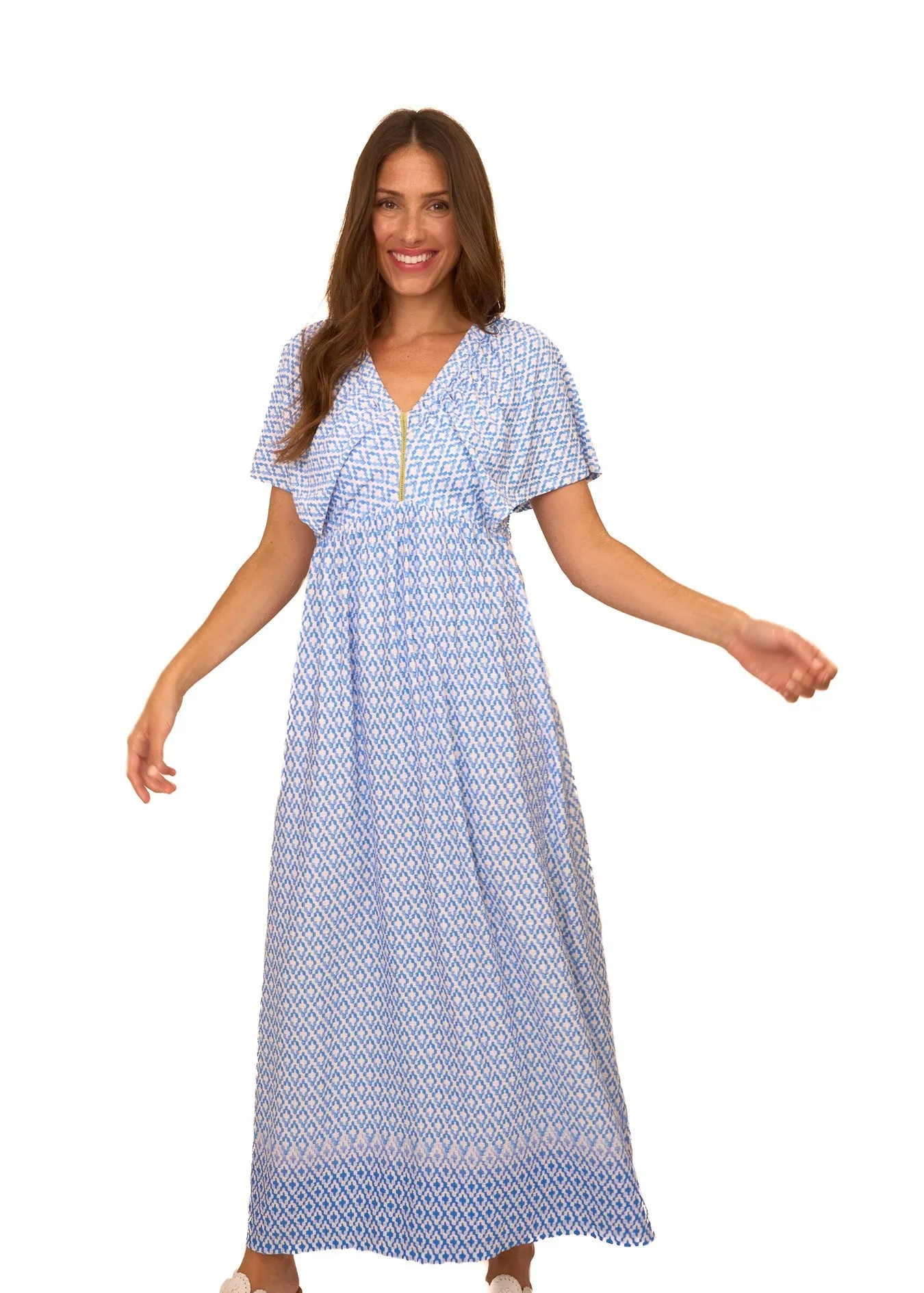 Seaside Flutter Sleeve Maxi Dress sold by Cabana Life product image thumbnail 4