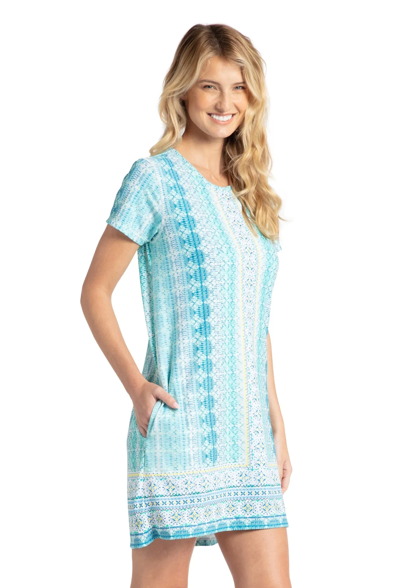 Coastal Cottage Short Sleeve Shift Dress sold by Cabana Life product image thumbnail 3
