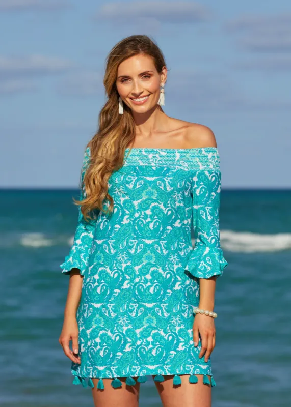 St. Pete Off The Shoulder Dress sold by Cabana Life