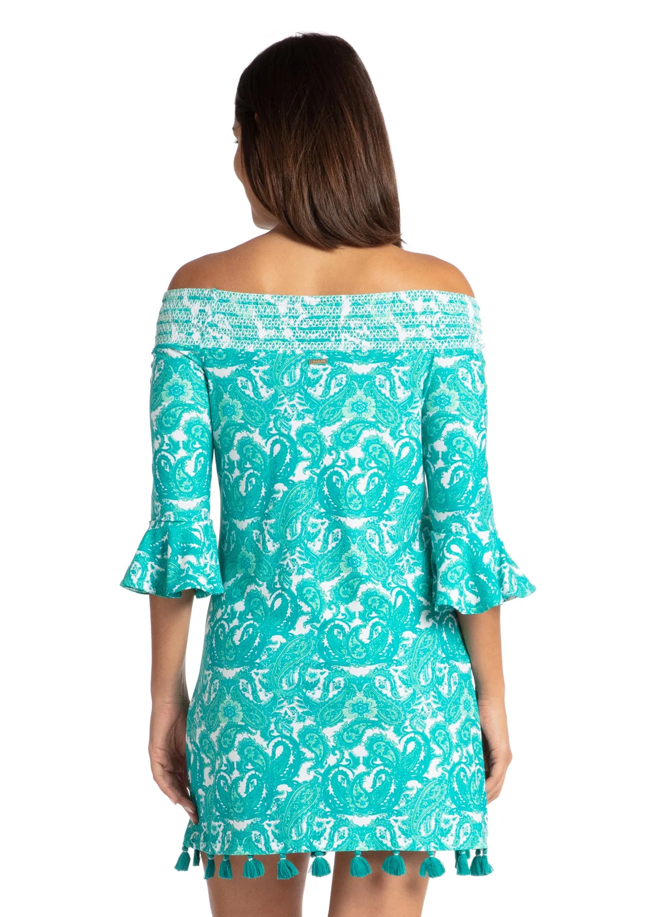 St. Pete Off The Shoulder Dress sold by Cabana Life product image thumbnail 4