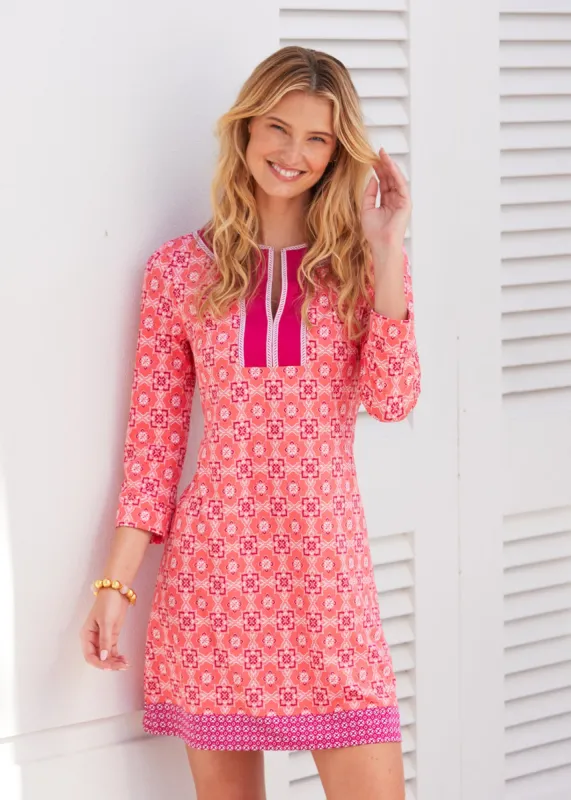 Coral Gables Embroidered Tunic Dress sold by Cabana Life