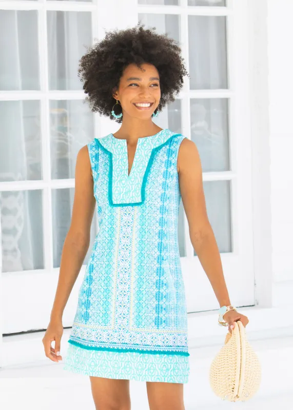 Coastal Cottage Sleeveless Fringe Tunic Dress sold by Cabana Life