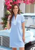 Light Blue Short Sleeve Sport Dress sold by Cabana Life