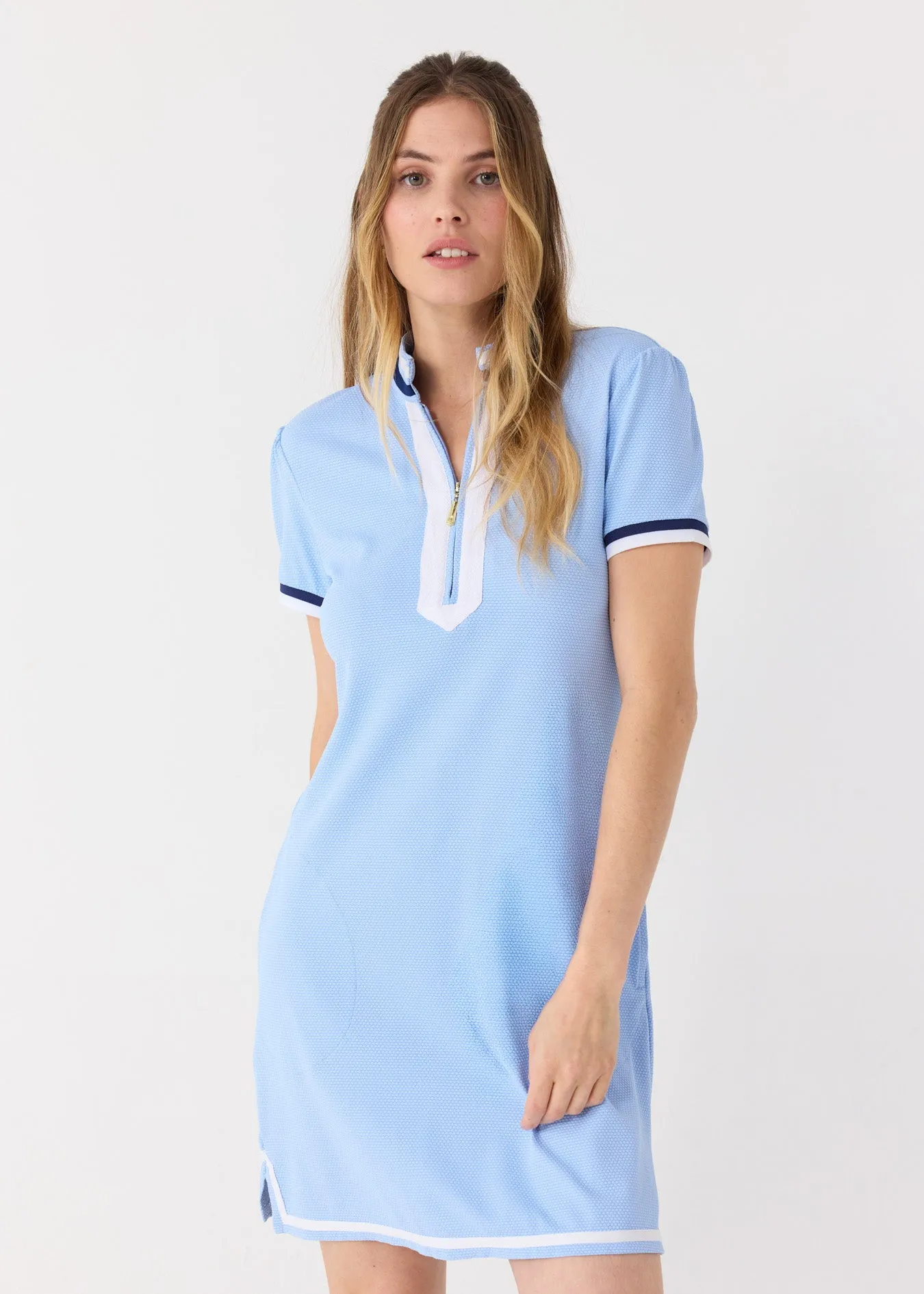 Light Blue Short Sleeve Sport Dress sold by Cabana Life product image thumbnail 3