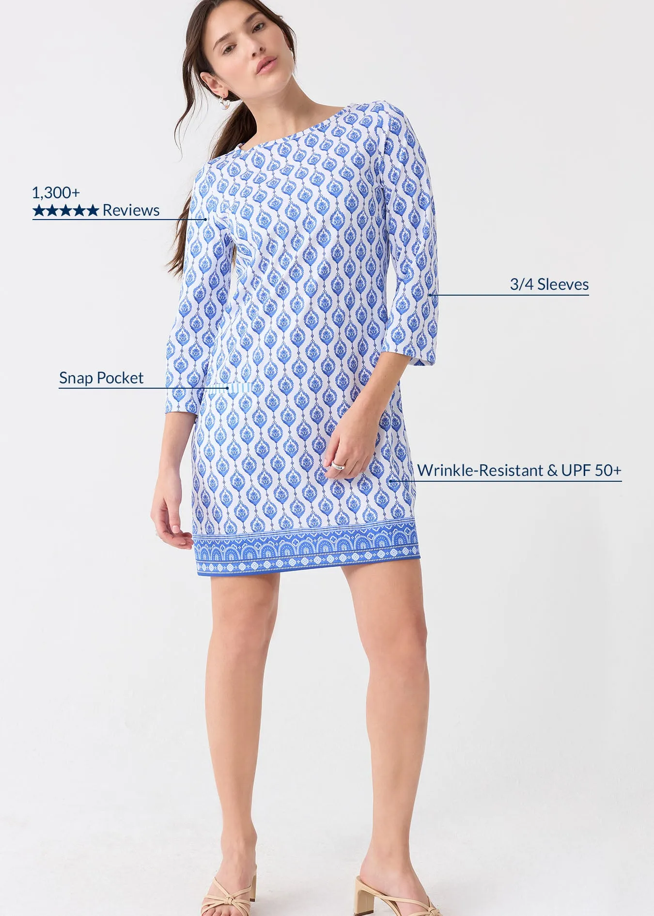Palm Beach Cabana Shift Dress sold by Cabana Life product image thumbnail 4