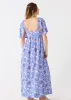 Palm Beach Flutter Sleeve Maxi Dress sold by Cabana Life