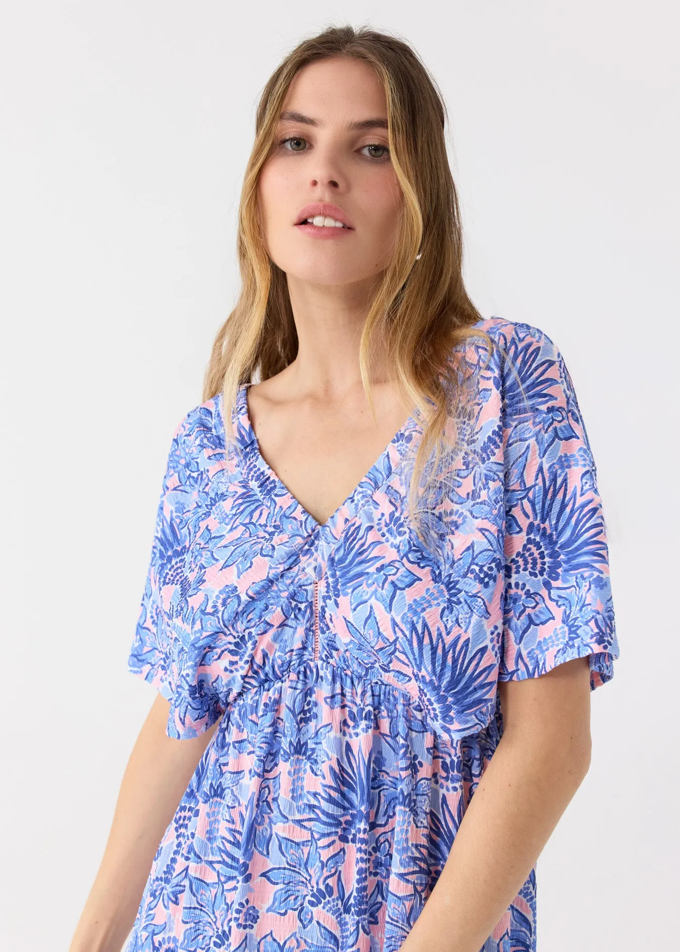 Palm Beach Flutter Sleeve Maxi Dress sold by Cabana Life product image thumbnail 2